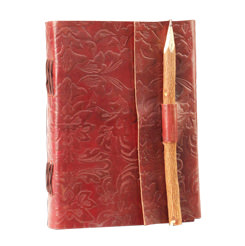 Pencil Lock Leather Journal