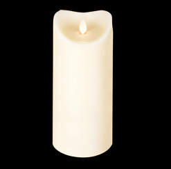 LED Wax Pillar Candle 3-1/2' x 9'