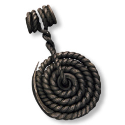 Forged Coil Pendant