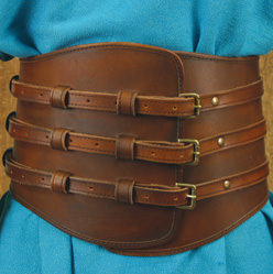 Roman Gladiator Leather Kidney Belt