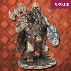 Shorty Viking with Axe Statue