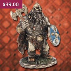 Shorty Viking with Axe Statue