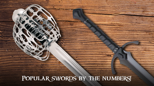 Popular swords by the numbers!