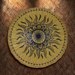 Henna Sun Paper Parasol