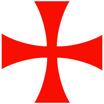 T3 BLUE/SILVER Templar Knights Cross-Part of set of 14 